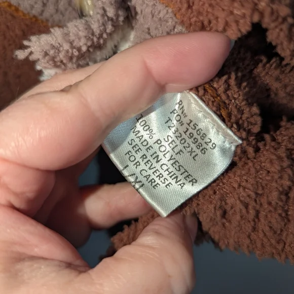 L/XL White Birch Boutique Fuzzy Cozy Brown Fall Cardigan - Picture 3 of 4